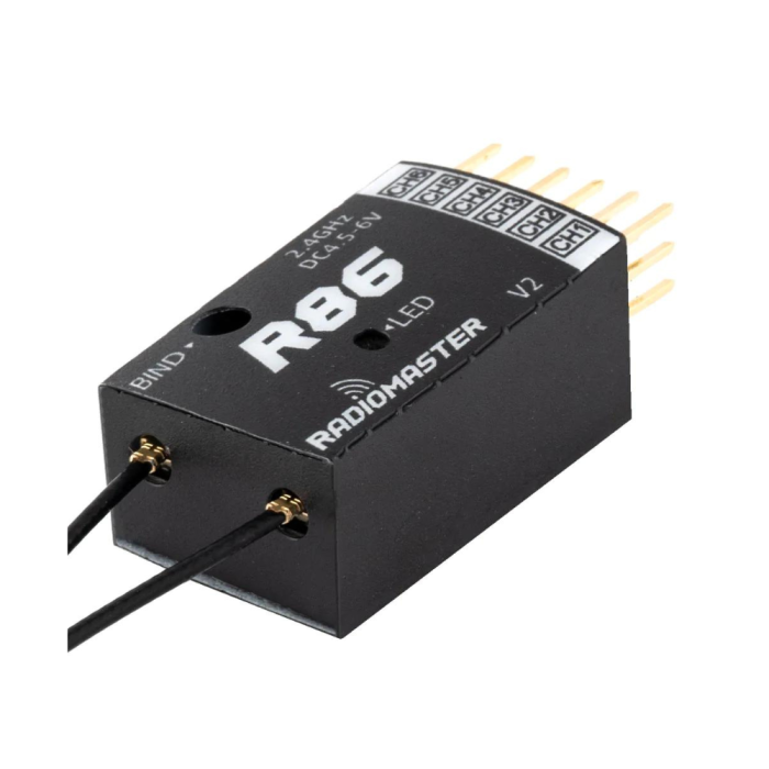 Hot! RadioMaster R86 V2 2.4GHz PWM Receiver Compatible with FrSky D8/D16 & SFHSS