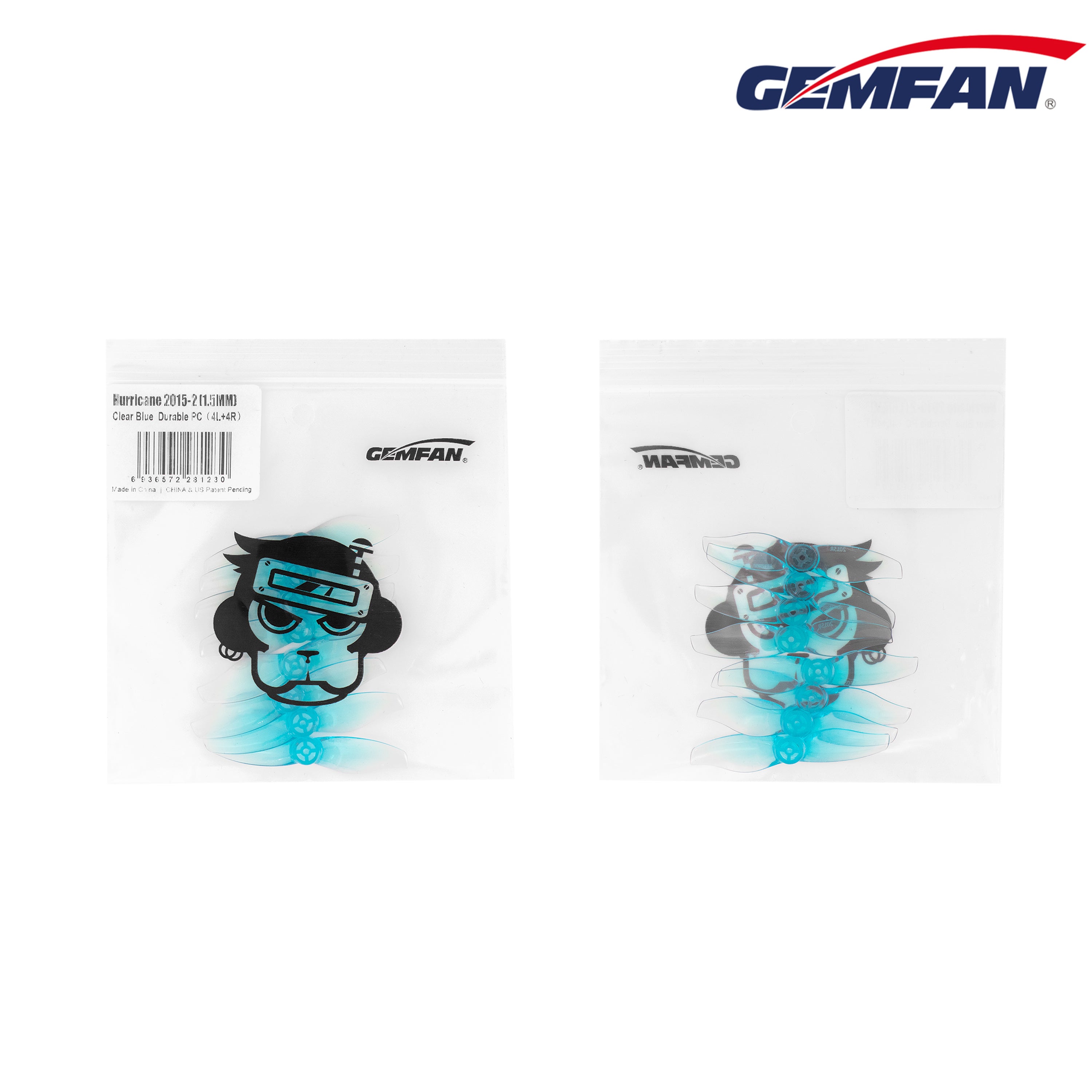 Gemfan 2015-2 2-Blade Propellers Set (4CW + 4CCW) - Enhance Your Quadcopter Performance!