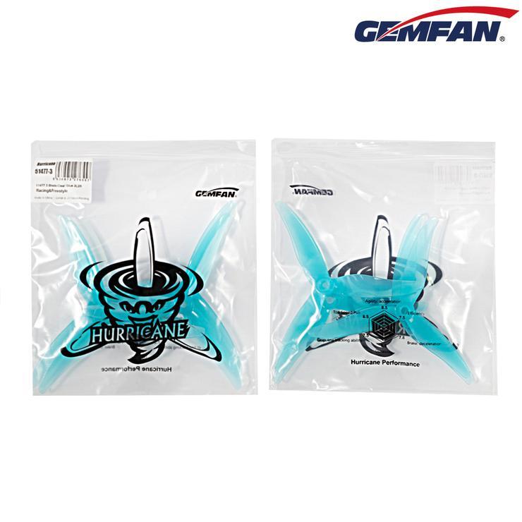 Gemfan Hurricane High - Performance 5 - inch Tri - Blade 51477 Propellers (2CW + 2CCW) Sale