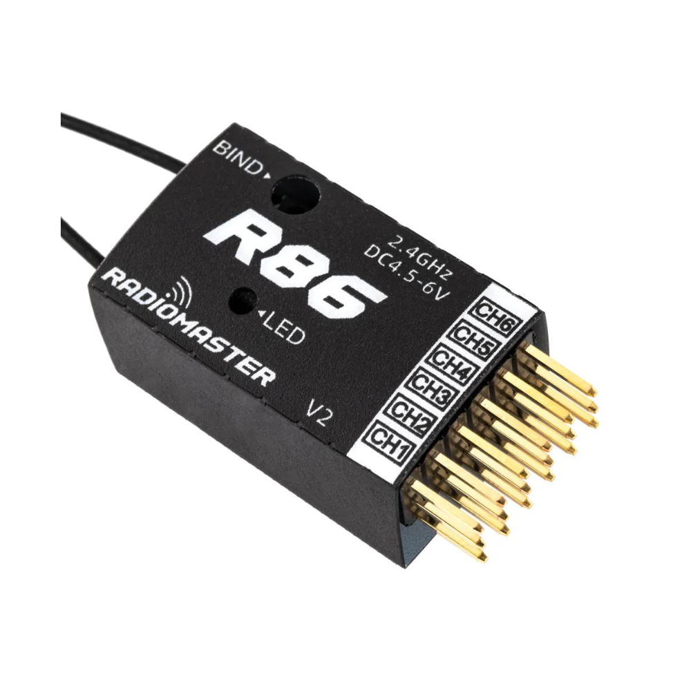 Hot! RadioMaster R86 V2 2.4GHz PWM Receiver Compatible with FrSky D8/D16 & SFHSS