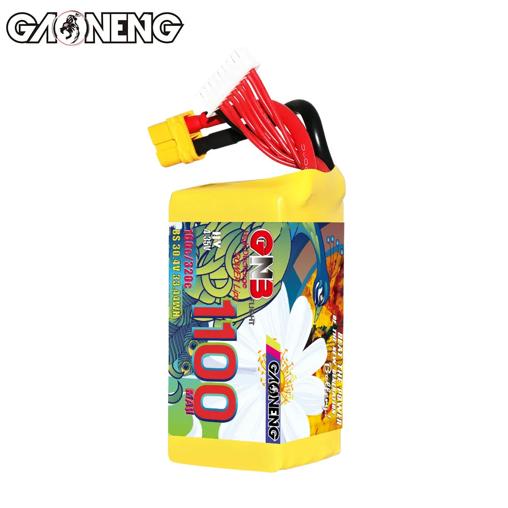 GAONENG High - Performance 8S 30.4V 1100mAh 160C XT60 LiPo Graphene Battery