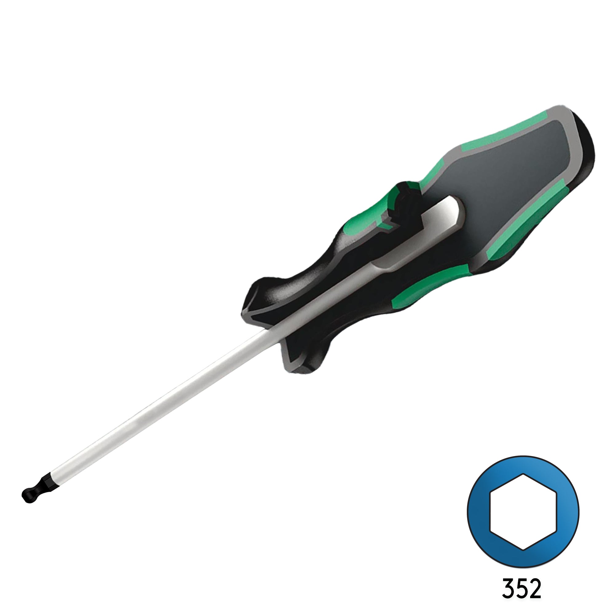 Wera 352 High - Quality 5mm x 100mm Ball End Hex Screw Driver