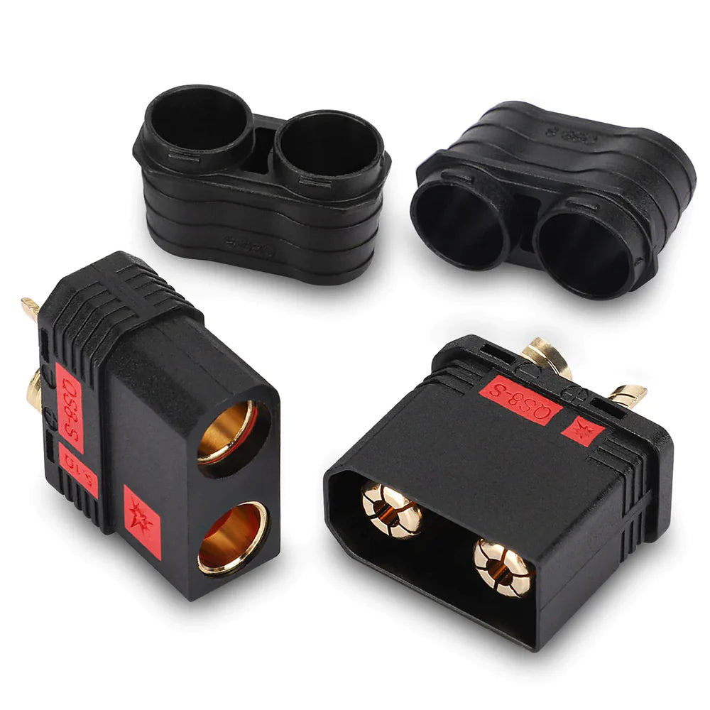 High - Strength Gold - Plated QS8 - S Anti - Spark Connectors with Housing