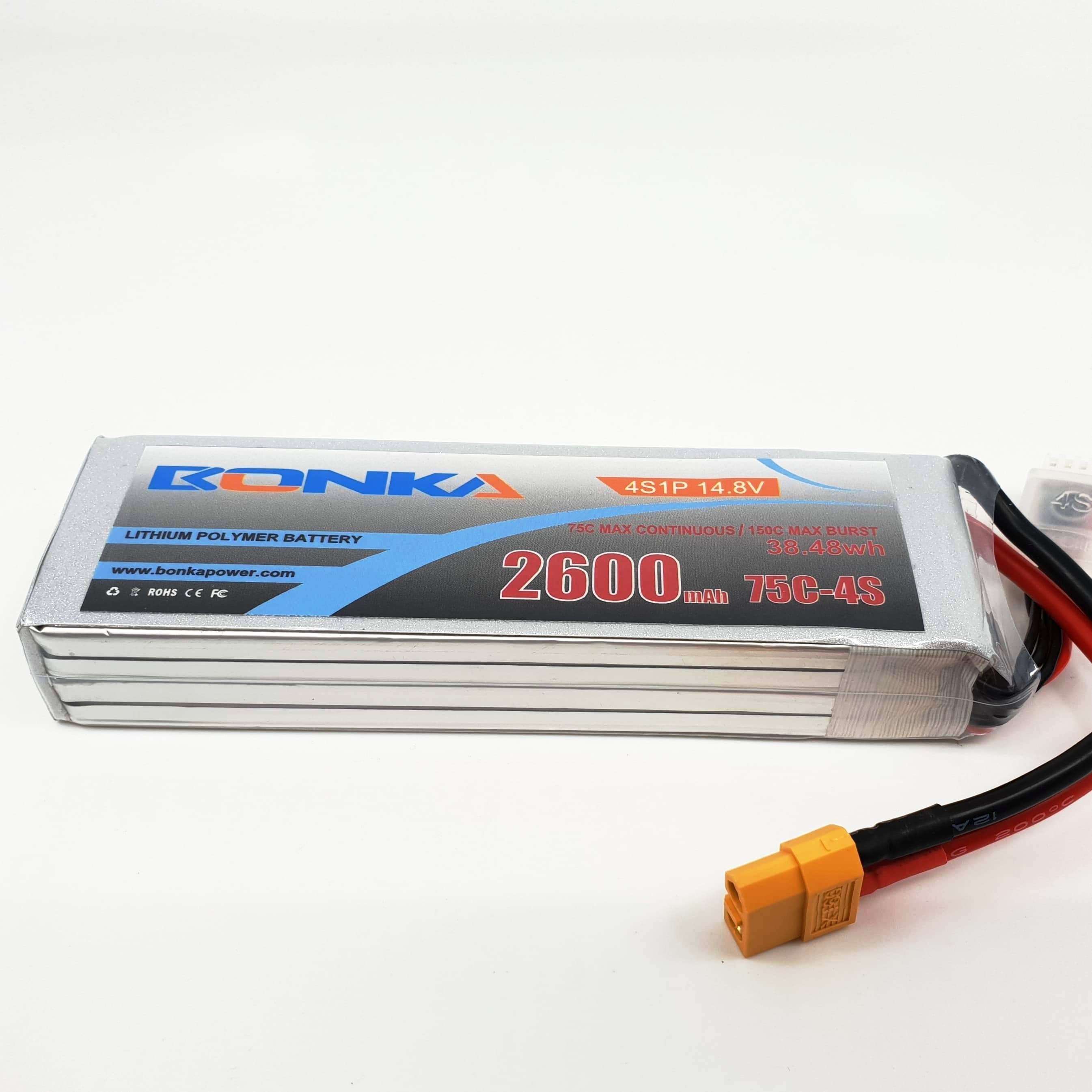 Bonka 2600mAh 4S 75C XT60 Lipo Battery - Great Deal [DG]