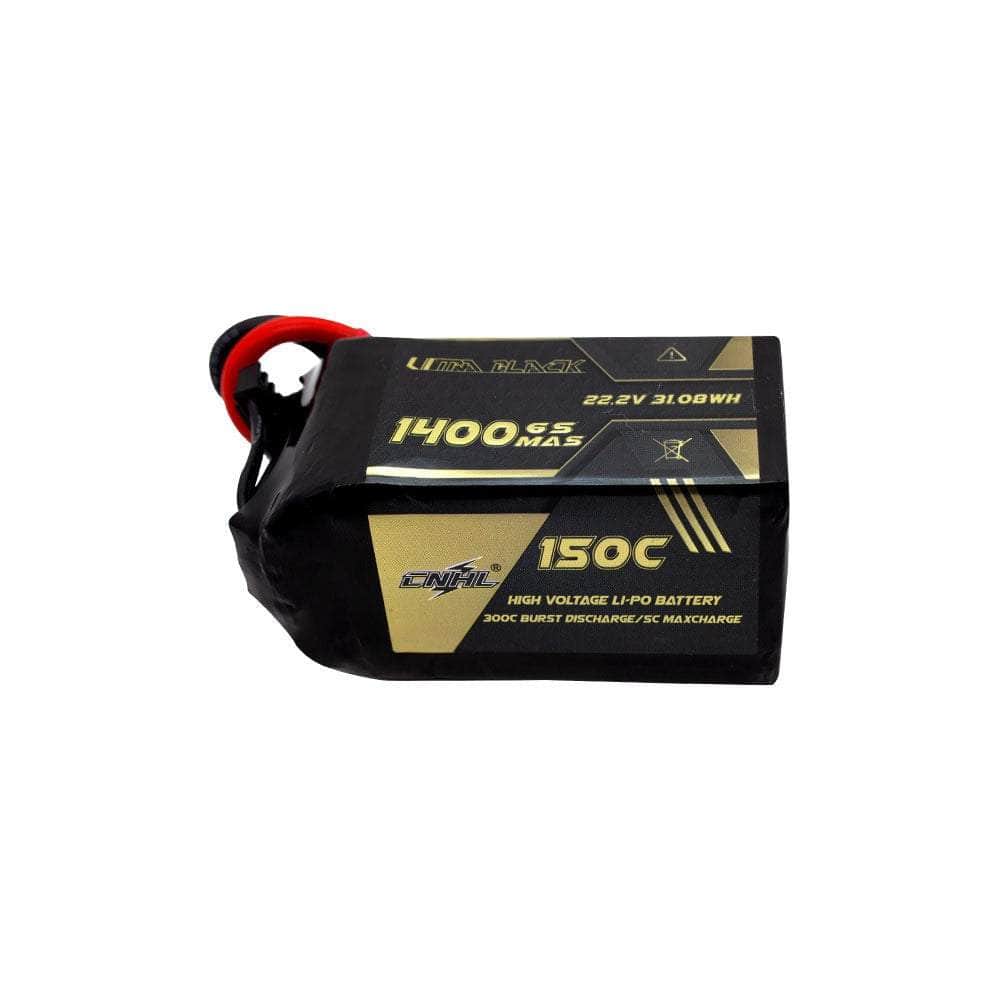 Chinahobbyline CNHL Ultra Black 22.2V 6S 1400mAh 150C Lightweight LiPo Battery [DG]