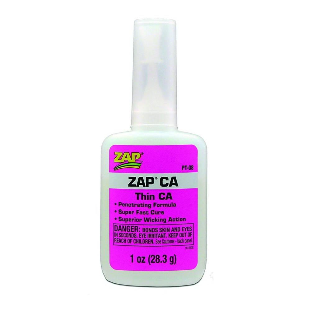 1oz ZAP PT08 Pink Ultra-Thin Cyno Penetrating Super Glue