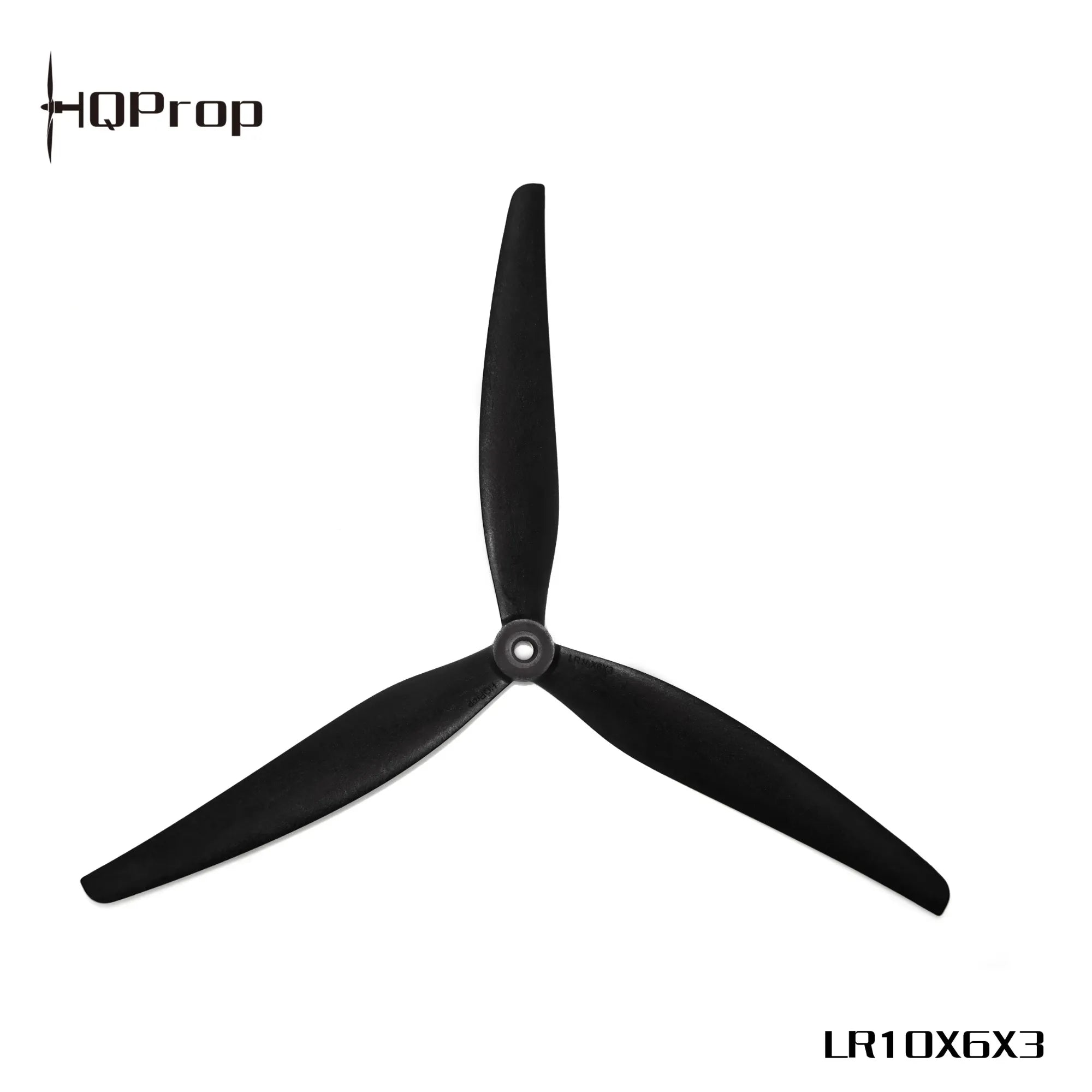 HQProp LR10X6X3 Black 10-Inch Glass Fibre Reinforced Nylon Propellers (1 CW + 1 CCW)