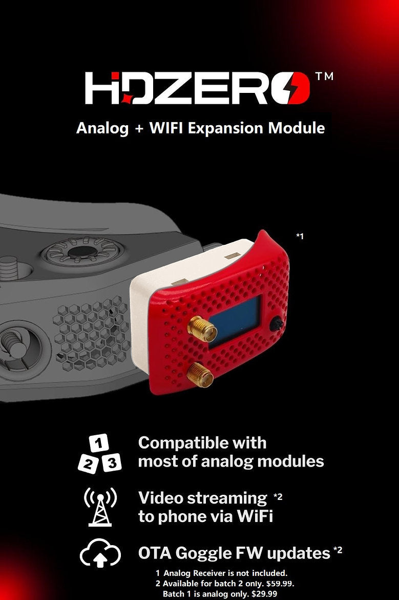 HDZero V2 Expansion Module with WiFi and Analog Compatibility