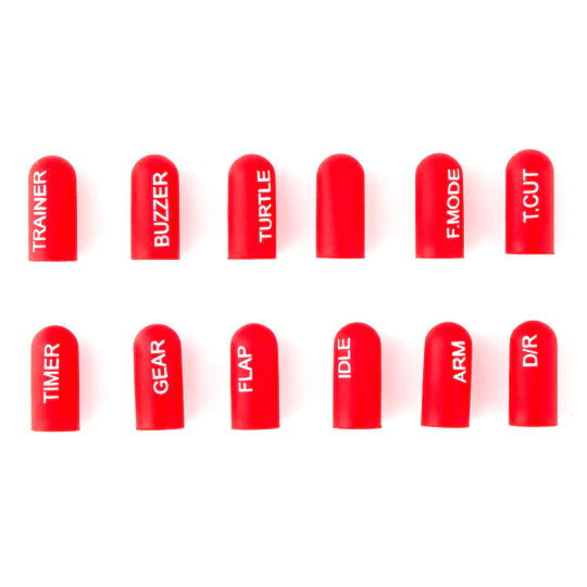 Radiomaster 12-Piece Labelled Silicone Switch Cover Set for All Radios