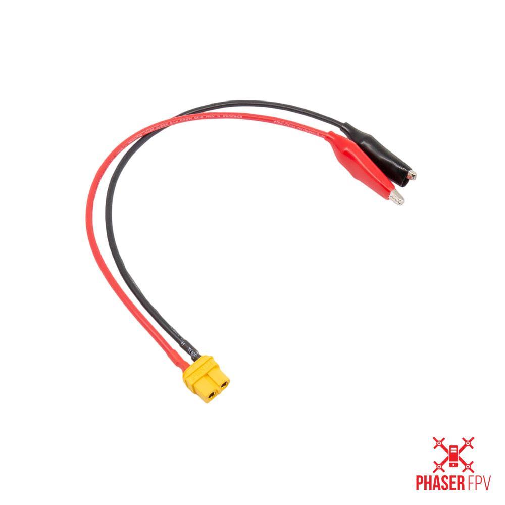 30cm 14AWG XT60 Cable with Alligator Clips for iSDT Chargers