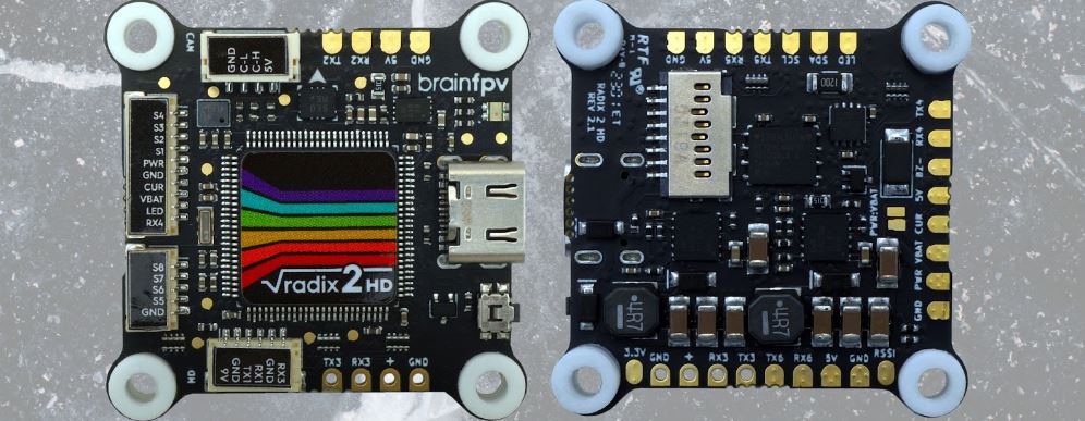 Hot Deal! BrainFPV Radix 2 HD 2023 Flight Controller with BMI270 for Advanced FPV Drones