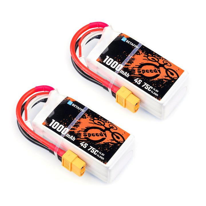 BetaFPV 1000mAh 4S 75C XT60 LiPo Battery (1pc) for FPV Quadcopter
