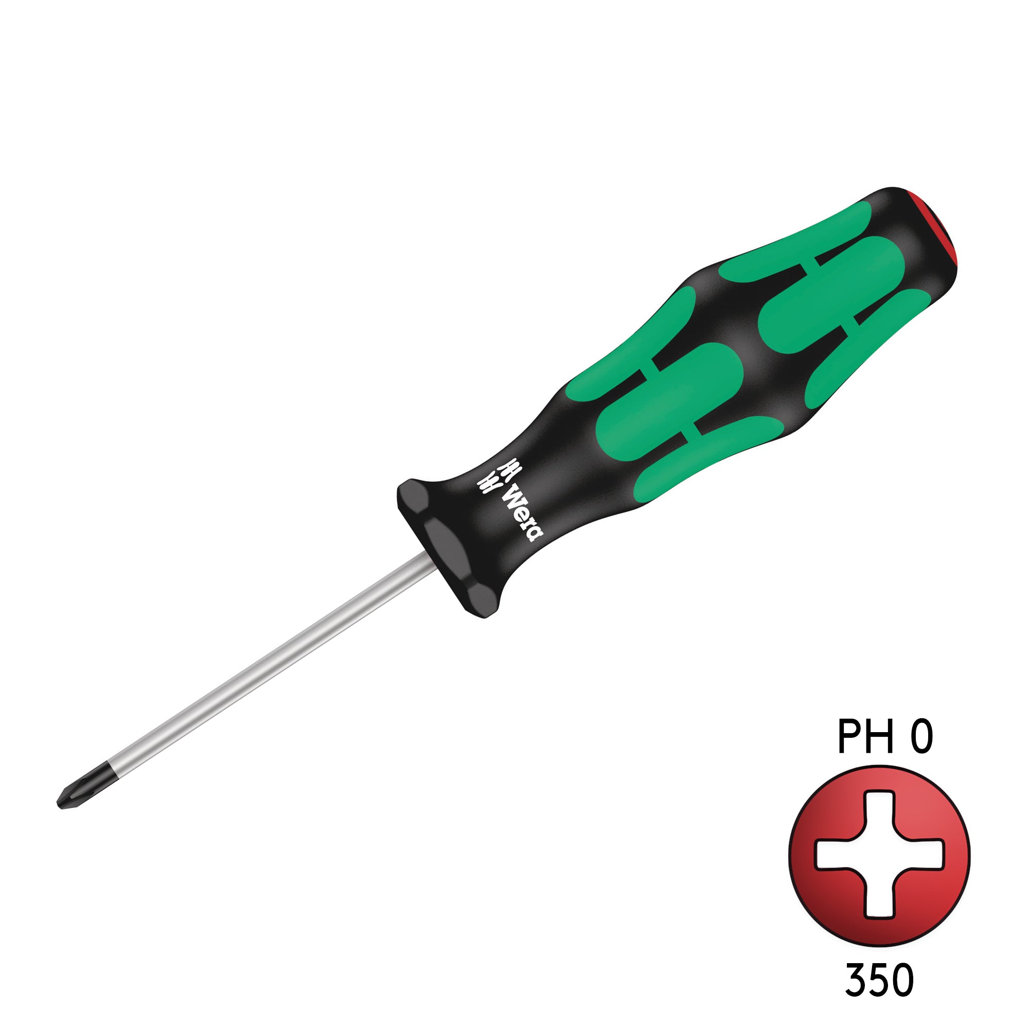 Wera 350 PH 0 60mm Phillips Screwdriver - High - Quality Czech - Made Tool