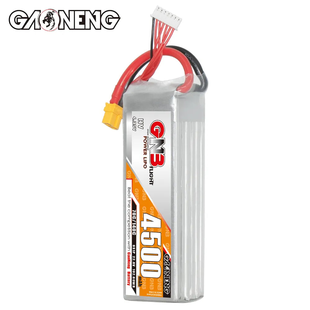 GAONENG GNB 6S 22.8V 4500mAh 70C High - Performance LiPo Battery with XT60 Connector [DG]
