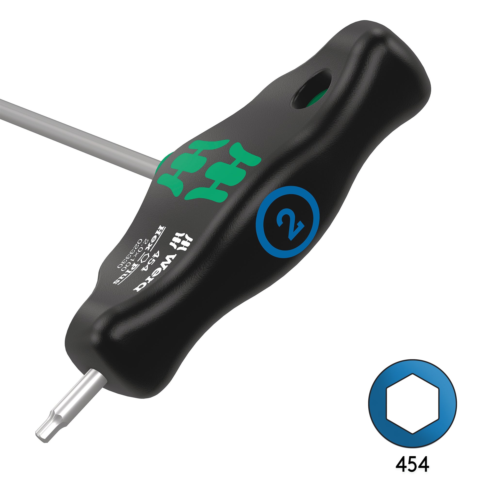 Wera 454 2mm x 100mm T Handle Hex Screwdriver - High - Quality Tool, Save 10% on Sets