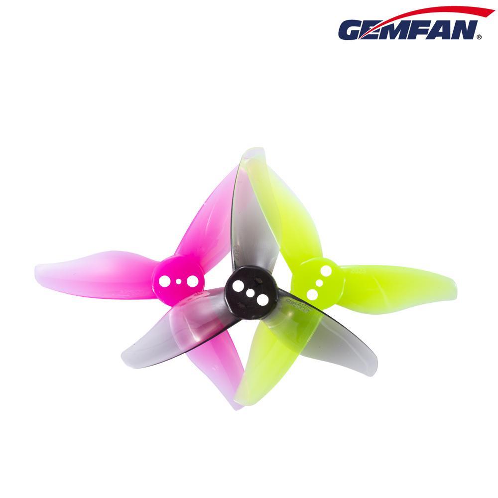 Gemfan 2023 Flash Tri - Blade 1mm Shaft Propellers: 4CW + 4CCW, Durable & Efficient