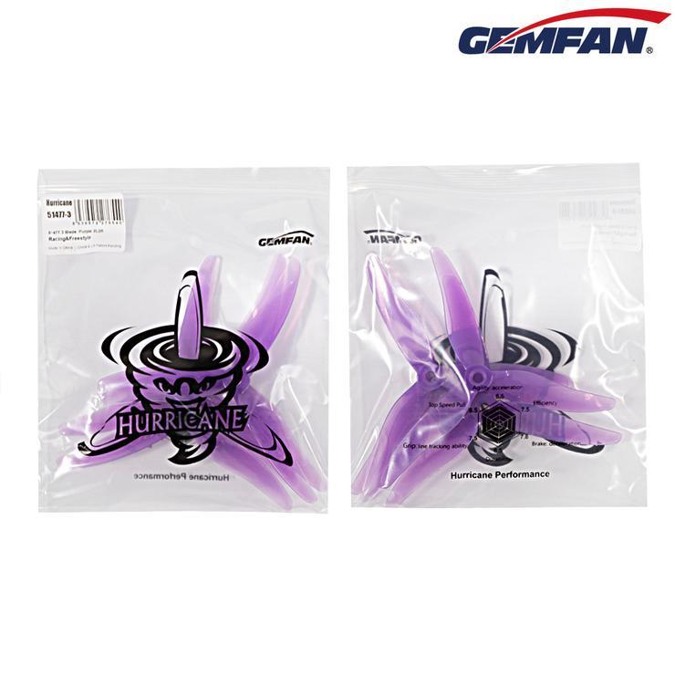 Gemfan Hurricane High - Performance 5 - inch Tri - Blade 51477 Propellers (2CW + 2CCW) Sale