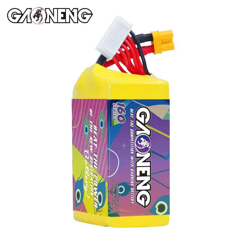 Hot Sale GAONENG 6S 22.8V 880mAh 160C LiPo Battery with XT30 Connector