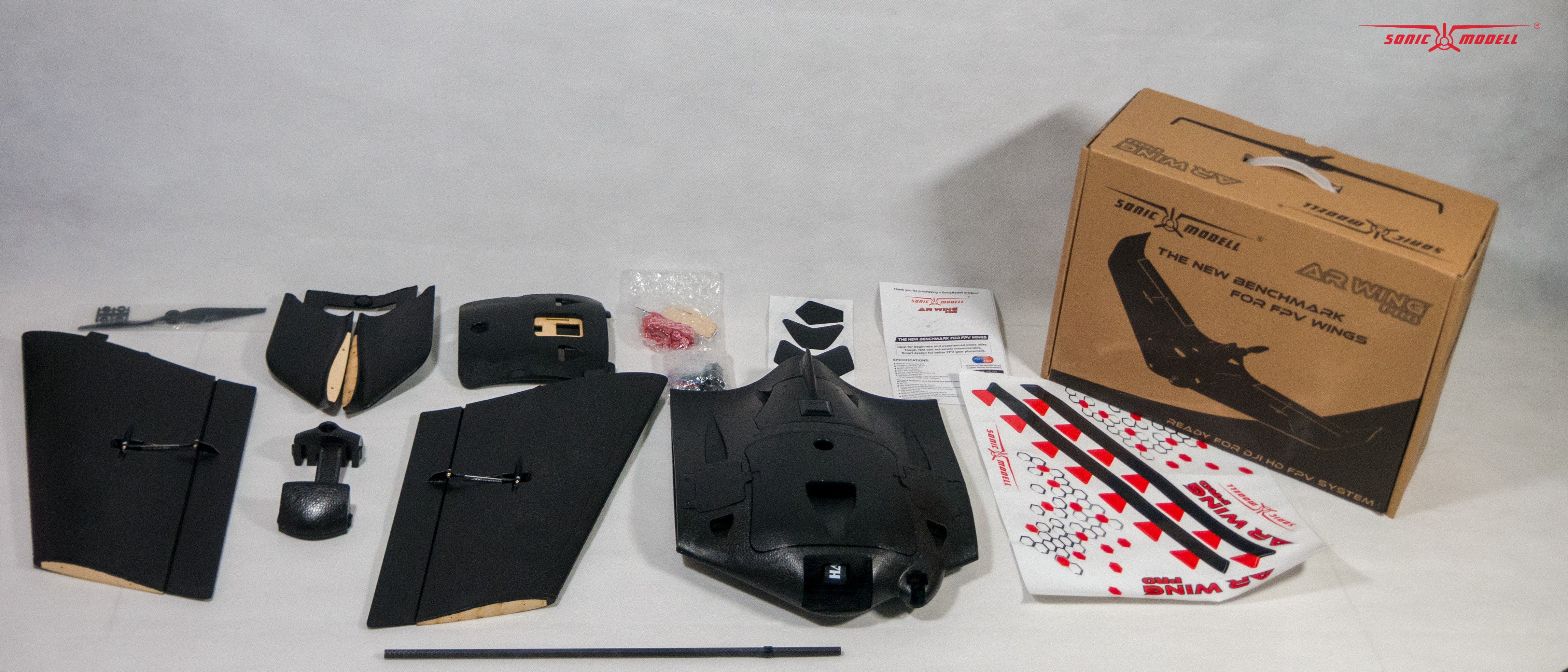 Get the Sonicmodell AR Wing Pro 1000mm Wingspan - An Upgraded FPV Wing Kit