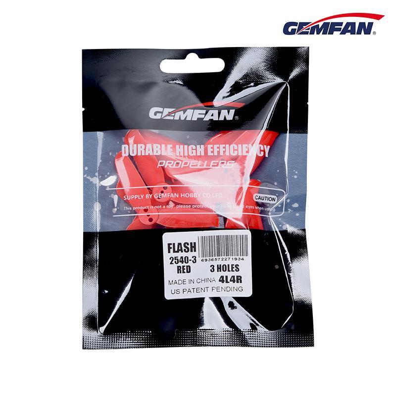 Gemfan Flash 2.5" 3-Blade Durable Propellers (4CW+4CCW) - Ideal for Racing