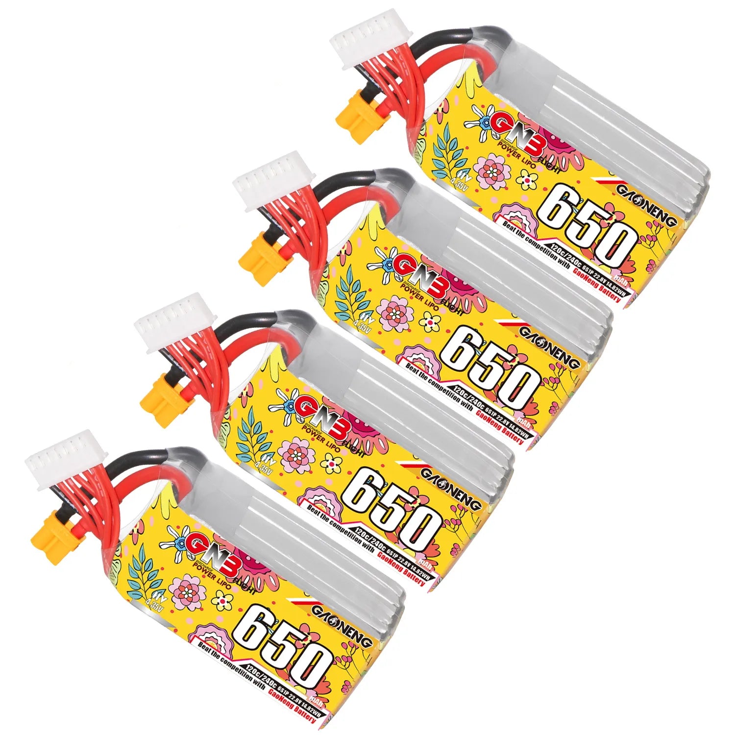 GAONENG High - Performance 6S 22.8V 650mAh 120C XT30 LiHV LiPo Battery