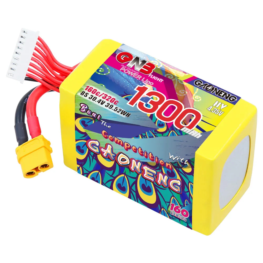 GAONENG High - Performance GNB 8S 30.4V 1300mAh 160C XT60 LiHV LiPo Battery