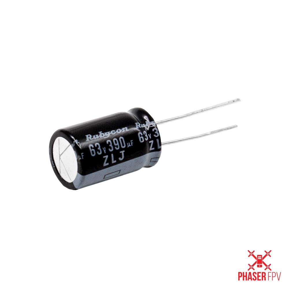 Hot Deal: Rubycon 63V/390uF ZLJ Low ESR Capacitor (12.5x20mm)