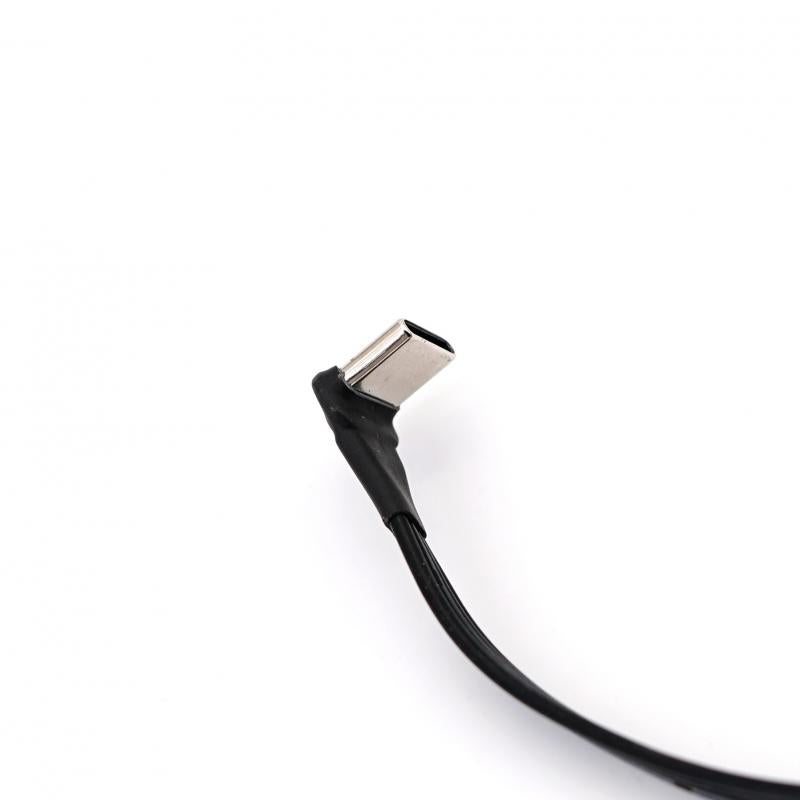 TBS 50cm Low-Profile 90-Degree USB A to USB C Connecting Cable