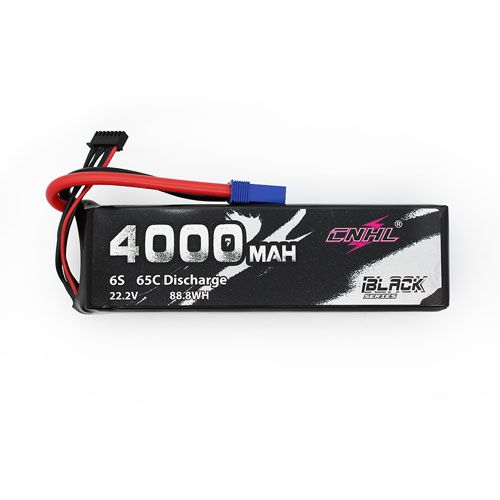 Hot Sale! CNHL Black Series 4000mAh 22.2V 6S 65C Lipo Battery with EC5 Connector