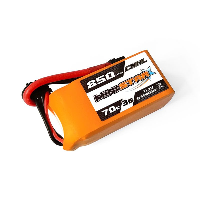 CNHL MiniStar 850mAh 11.1V 3S 70C Lipo Battery with XT30 Connector