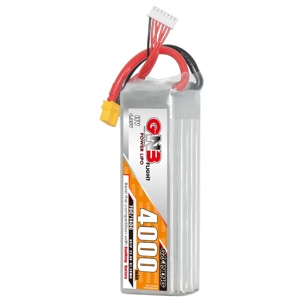 Hot Sale GAONENG GNB 6S 22.8V 4000mAh 70C LiPo RC Battery with XT60 Connector