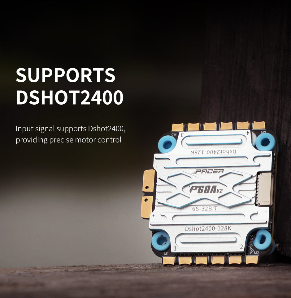 T-Motor P60A V2 3 - 6S 4 - in - 1 BLHeli_32 128K ESC with Dshot2400, 30.5x30.5 Mounting