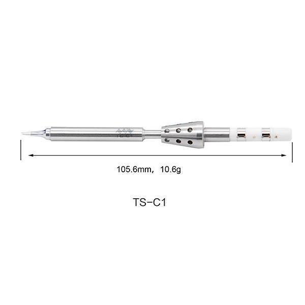 T1 Series C1 Replacement Soldering Tip Compatible with TS100/TS101/Pinecil