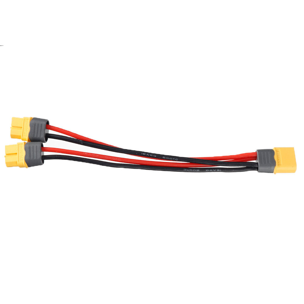 Hot Deal! Amass 150mm 16AWG XT60 1 Male to 2 Females Parallel Charging Cable