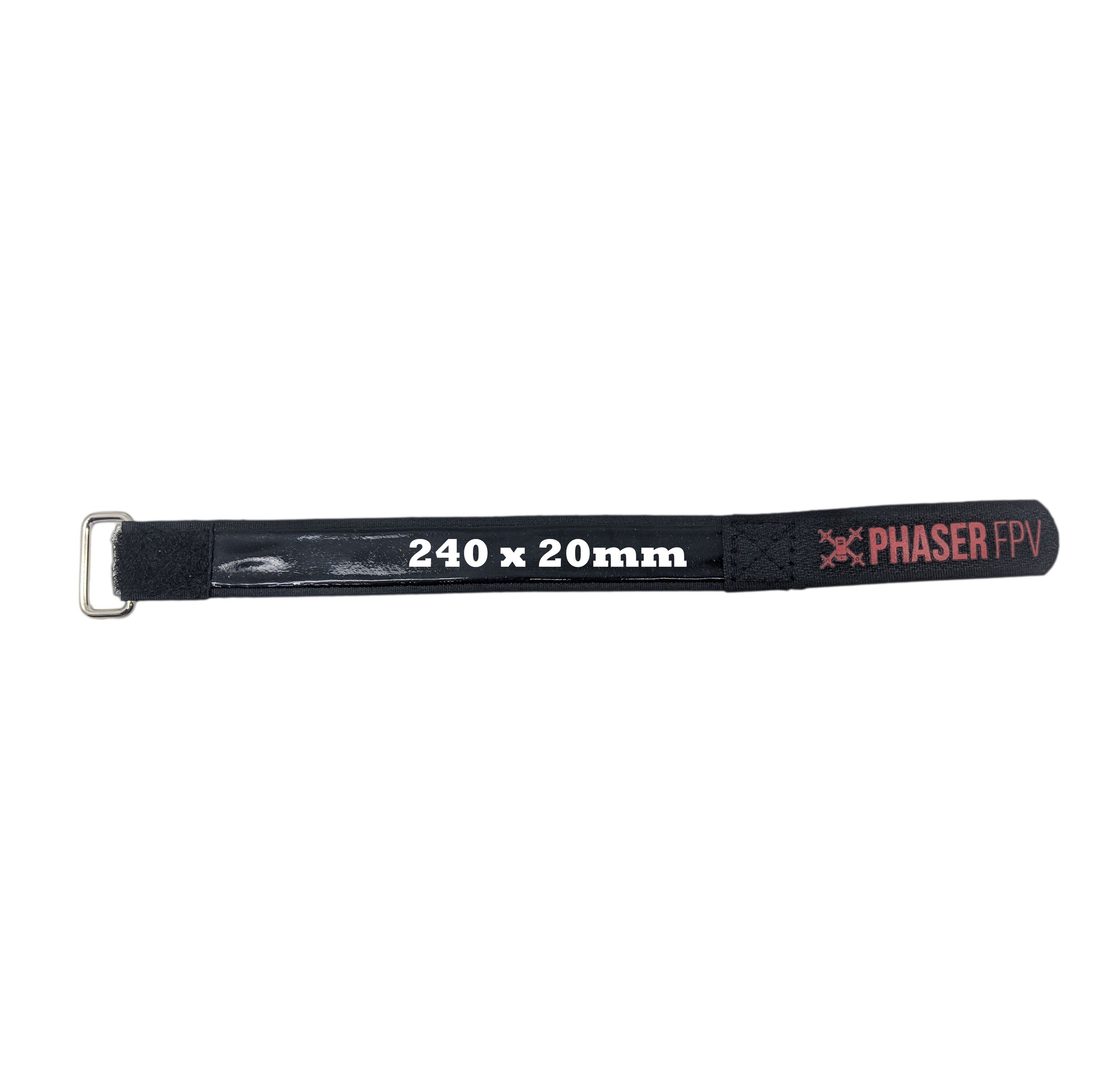 Phaser FPV Branded 240x20mm Lipo Battery Strap with Anti - slip Coating