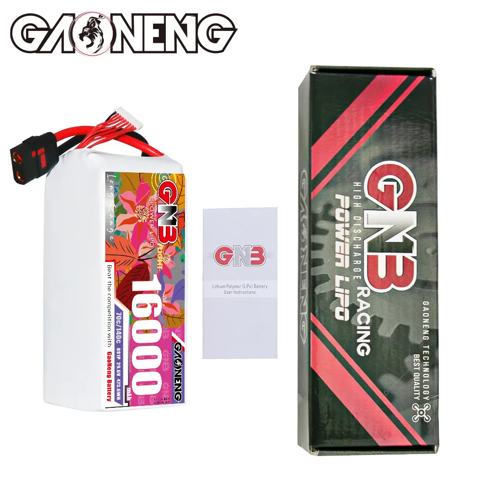 Hot Sale! GAONENG 29.6V 16000mAh 70C RC LiPo Battery QS8