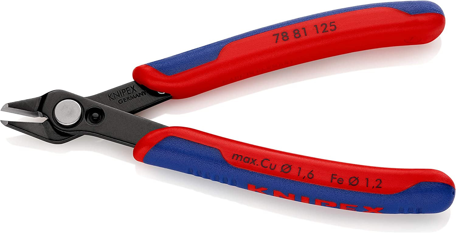 Knipex 125mm Black Precision Flush Cutter - Electronic Super Knips with Great Value