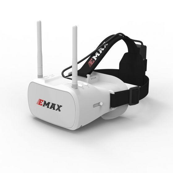 Emax 5.8G 48CH Diversity 4.3-Inch FPV Goggles with Dual Antennas for RC Drone