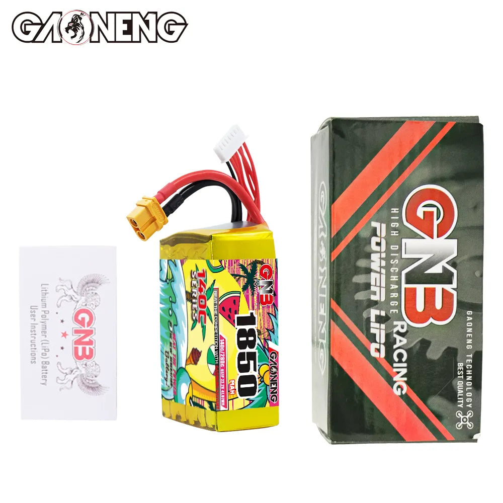 GAONENG GNB 6S 22.2V 1850mAh 140C LiPo Battery XT60 - High - Performance Offer