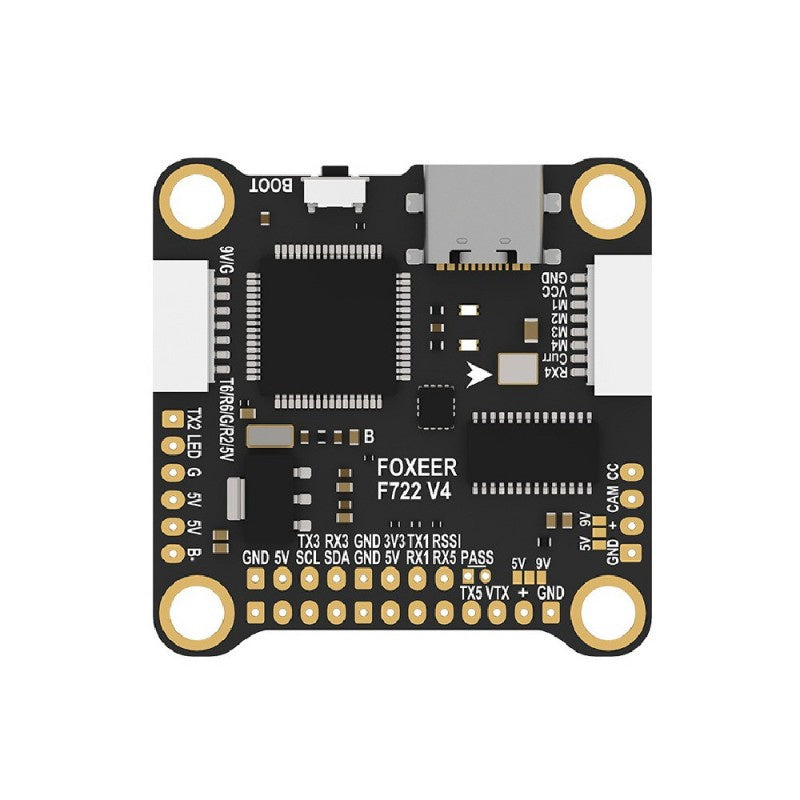 Foxeer F722 V4 ICM42688 - P Flight Controller with X8 Support and DJI Type - C