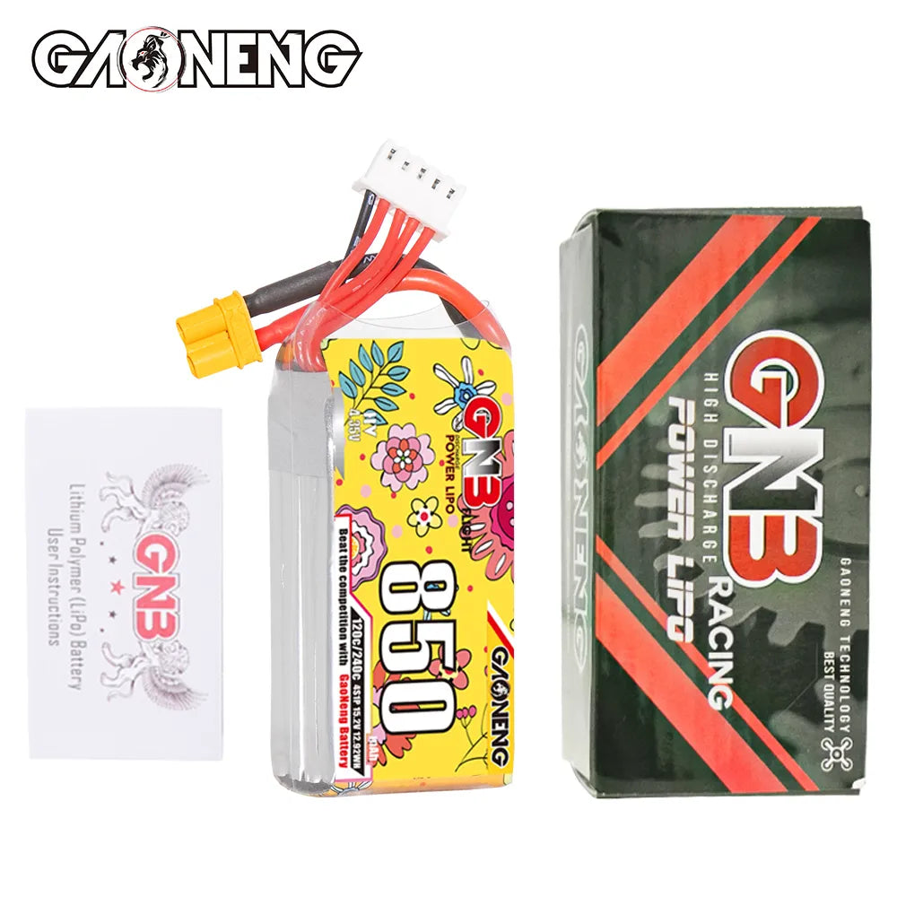 GAONENG GNB LiHV 4S 15.2V 850mAh 120C XT30 LiPo Battery - Hot Deal in Australia