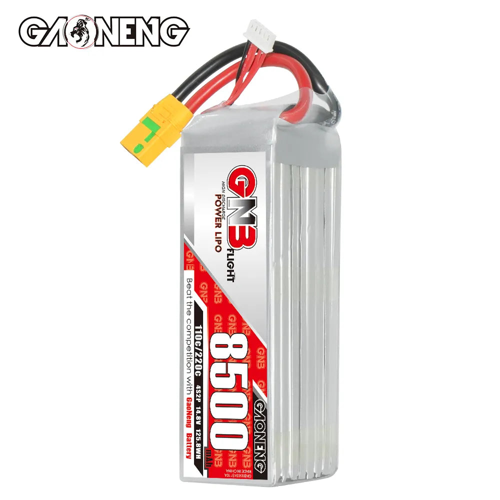 Hot Deal: GAONENG GNB 4S 14.8V 8500mAh 110C RC LiPo Battery with XT90S Anti - Spark