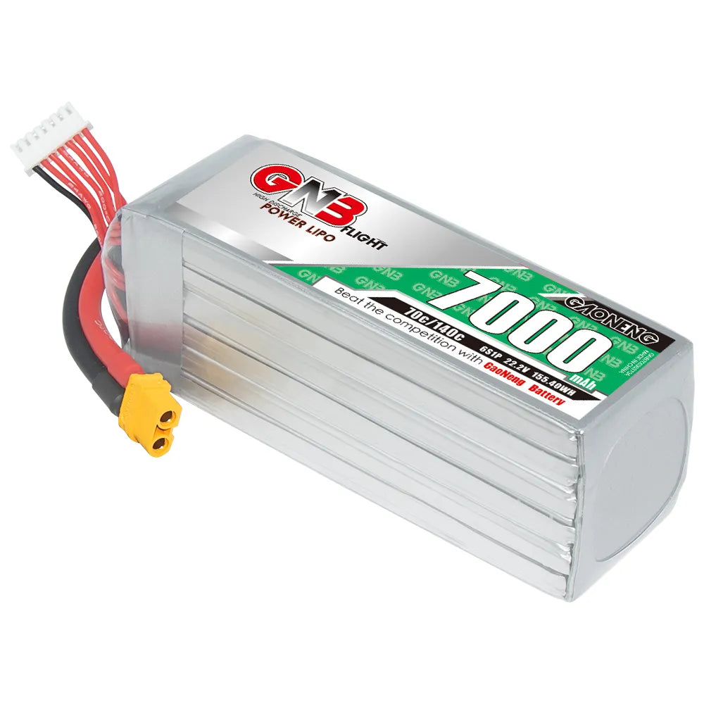GAONENG High - Performance 6S 22.2V 7000mAh 70C LiPo Battery with XT60 Connector for RC Hobbies