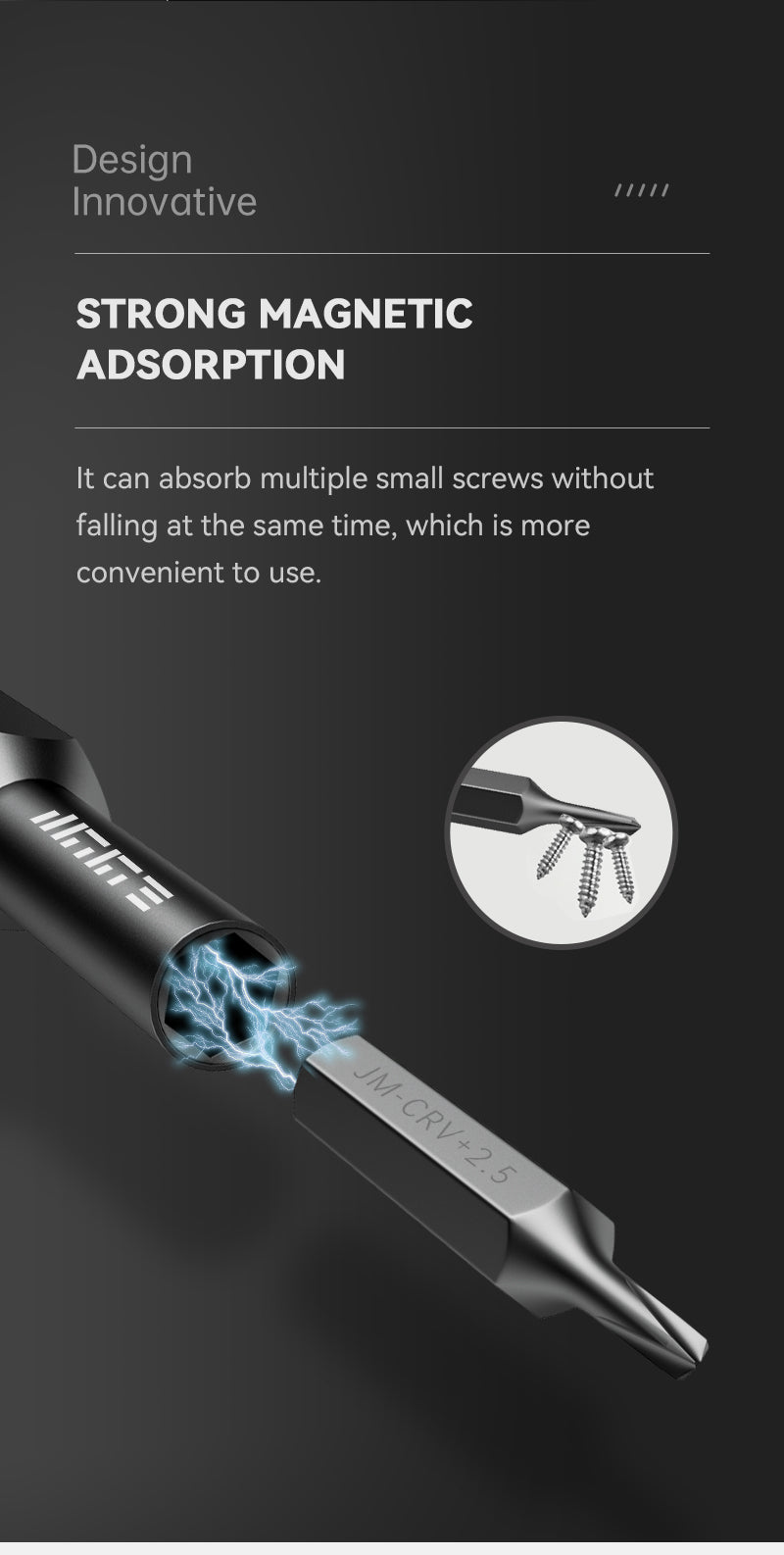 JAKEMY 48-in-1 Precision Magnetic Screwdriver Tool Set JM-8180A - Black, Ideal for Repairs