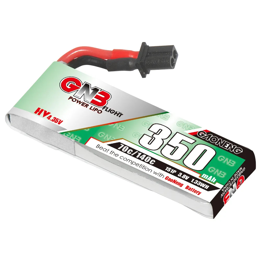 Hot Deal! GAONENG GNB 1S 3.8V 350mAh 70C A30 Cabled LiPo Battery
