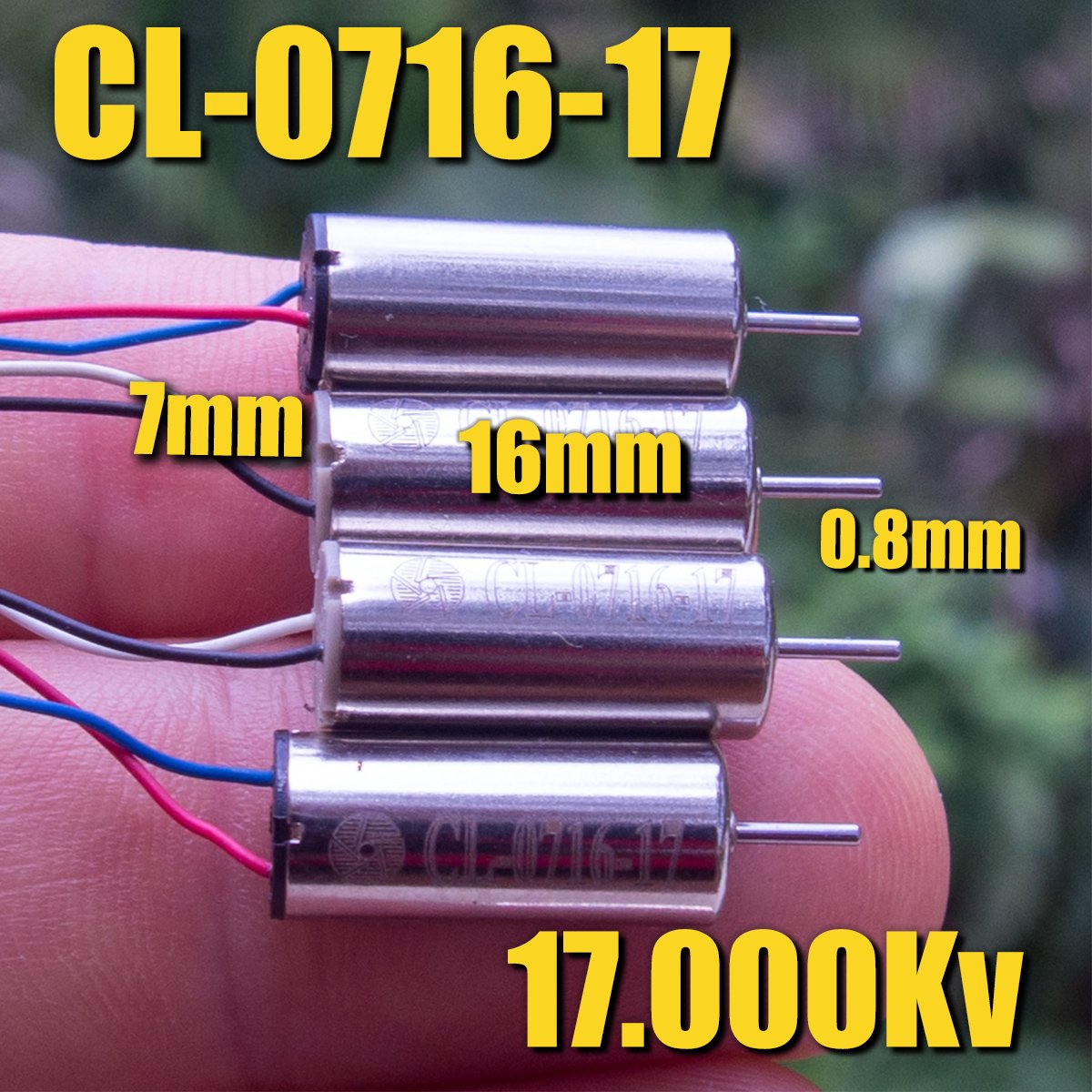 MMW 7mm Coreless Micro Motor CL - 0716 - 17 with 17.000Kv Speed