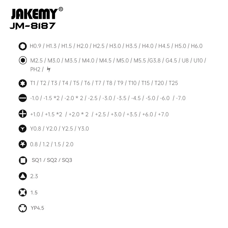 JAKEMY 83-in-1 Precision Magnetic Screwdriver Tool Set - Ideal for Electronics Repair