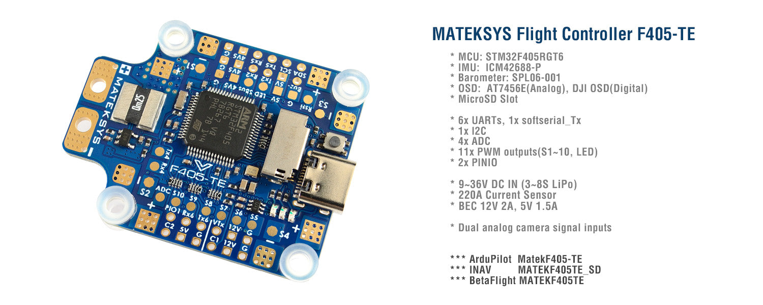 Hot Deal: Matek F405-TE Flight Controller with ICM42688-P