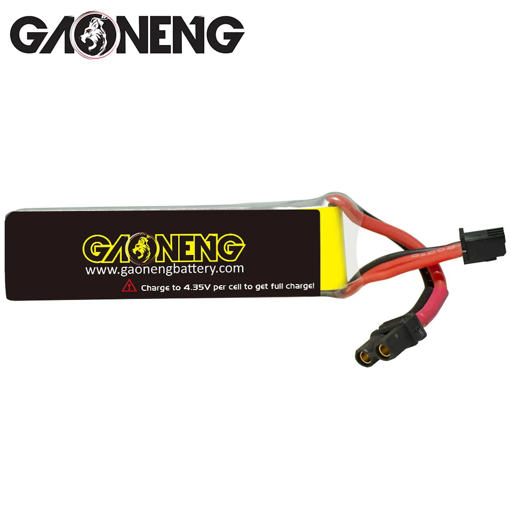 GAONENG High - Performance 7.6V 530mAh 90C XT30 2S LiHV Long - Type LiPo Battery [DG]
