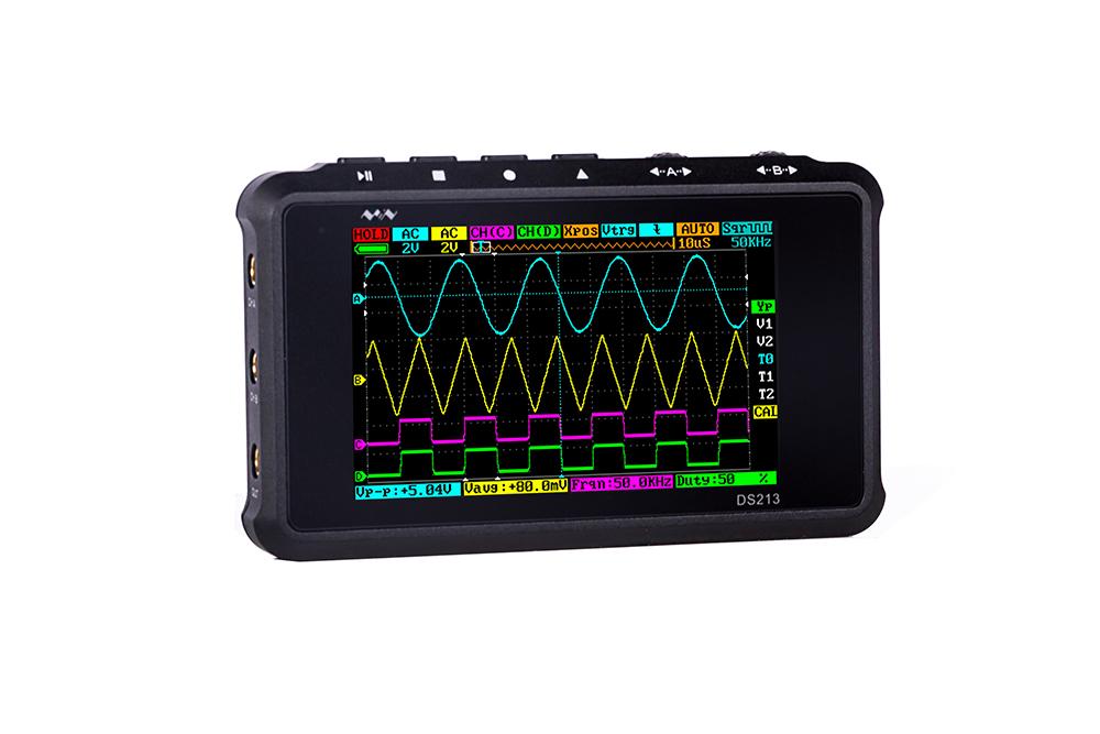 Hot Sale! Miniware Quad Channel Digital Oscilloscope DS213 for Electronic Engineering